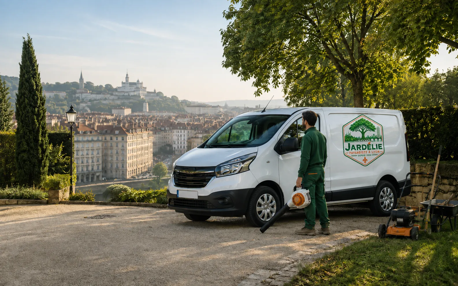 Paysagiste Lyon et alentours : zone d’intervention Jardélie avec Jardélie à Lyon